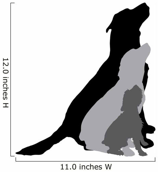 Vector Silhouette Dog 8 Wall Decal