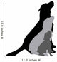 Vector Silhouette Dog 8 Wall Decal
