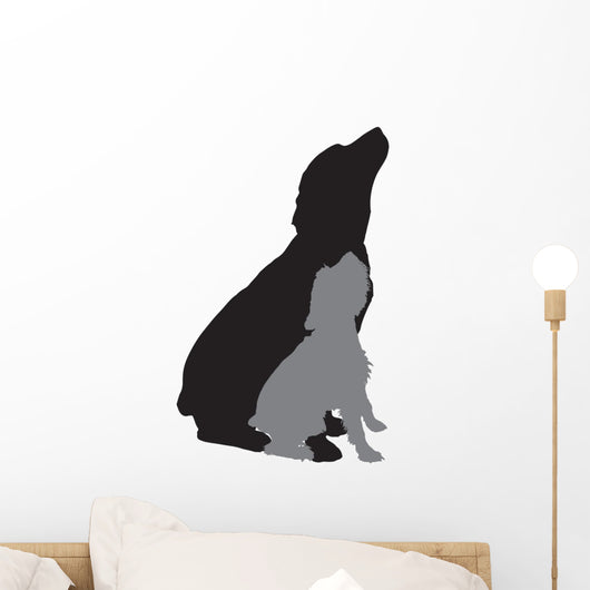 Vector Silhouette Dog 7 Wall Decal