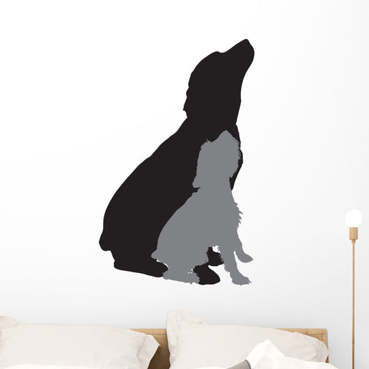 Vector Silhouette Dog 7 Wall Decal