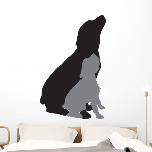 Vector Silhouette Dog 7 Wall Decal