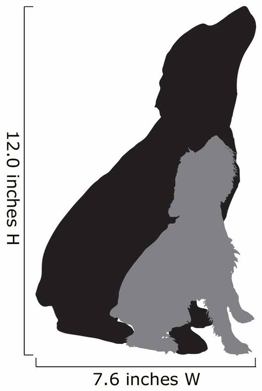 Vector Silhouette Dog 7 Wall Decal