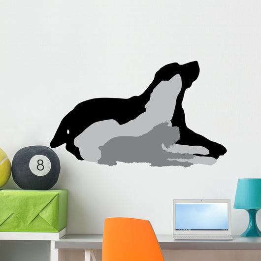 Vector Silhouette Dog 6 Wall Decal