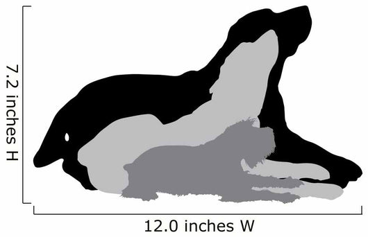Vector Silhouette Dog 6 Wall Decal