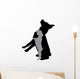 Vector Silhouette Dog 5 Wall Decal