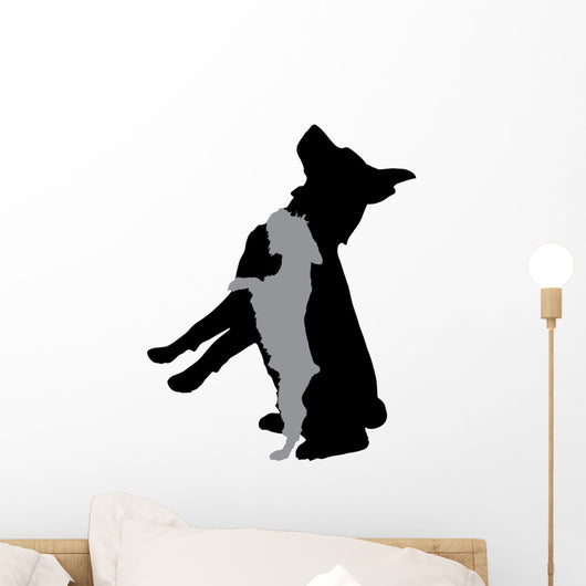 Vector Silhouette Dog 5 Wall Decal