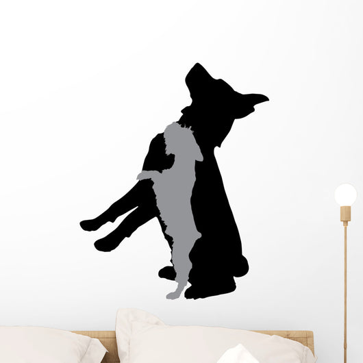 Vector Silhouette Dog 5 Wall Decal