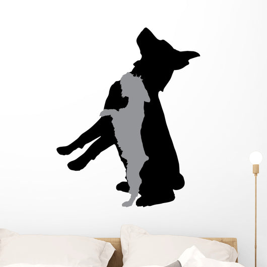 Vector Silhouette Dog 5 Wall Decal
