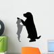 Vector Silhouette Dog 4 Wall Decal