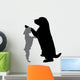 Vector Silhouette Dog 4 Wall Decal
