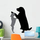 Vector Silhouette Dog 4 Wall Decal