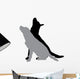 Vector Silhouette Dog 3 Wall Decal