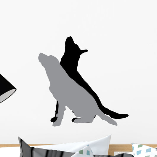 Vector Silhouette Dog 3 Wall Decal