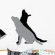Vector Silhouette Dog 3 Wall Decal