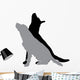 Vector Silhouette Dog 3 Wall Decal