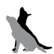 Vector Silhouette Dog 3 Wall Decal