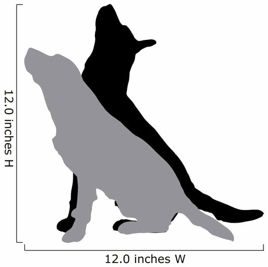 Vector Silhouette Dog 3 Wall Decal