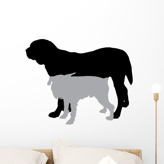 Vector Silhouette Dog 2 Wall Decal