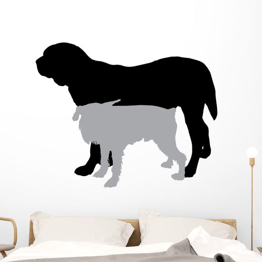 Vector Silhouette Dog 2 Wall Decal