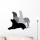 Vector Silhouette of a Dog. Wall Mural