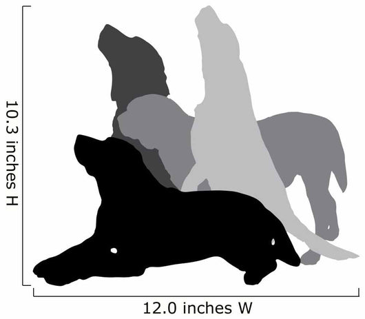 Vector Silhouette of a Dog. Wall Mural