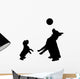 Pet Dogs Playing Wall Decal
