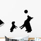 Pet Dogs Playing Wall Decal