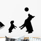Pet Dogs Playing Wall Decal