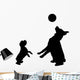 Pet Dogs Playing Wall Decal