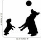 Pet Dogs Playing Wall Decal