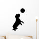 Dog Playing Ball Wall Decal