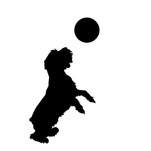 Dog Playing Ball Wall Decal