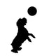 Dog Playing Ball Wall Decal