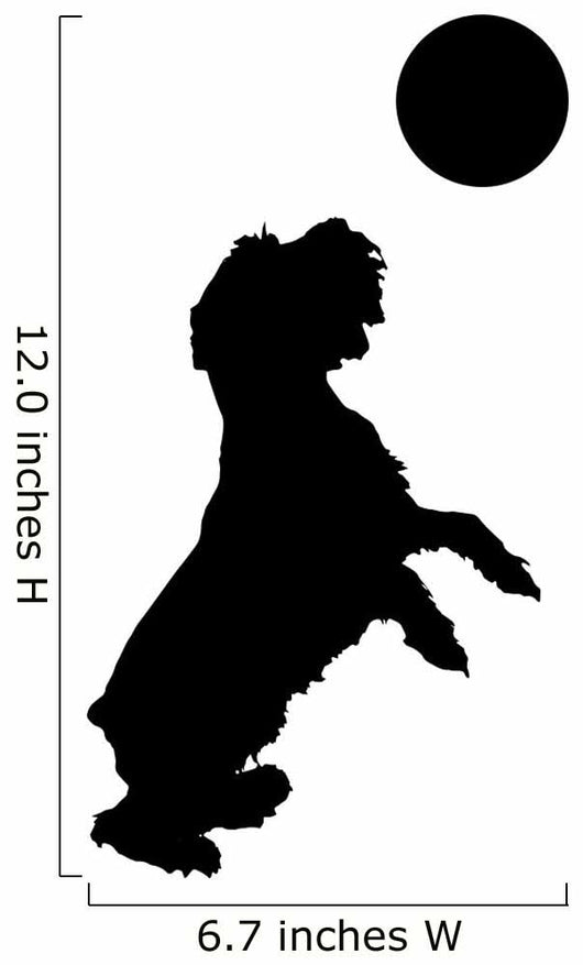Dog Playing Ball Wall Decal