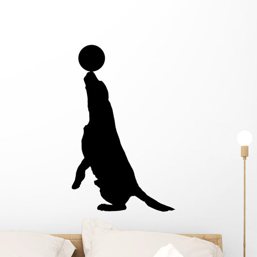 Vector Silhouette Dog Wall Decal