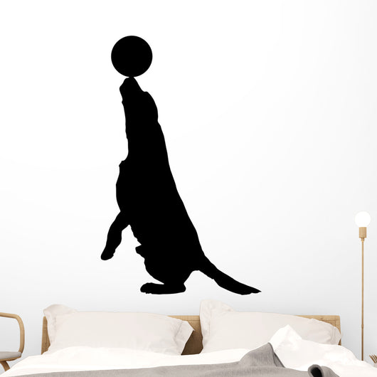 Vector Silhouette Dog Wall Decal