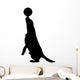 Vector Silhouette Dog Wall Decal