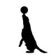 Vector Silhouette Dog Wall Decal