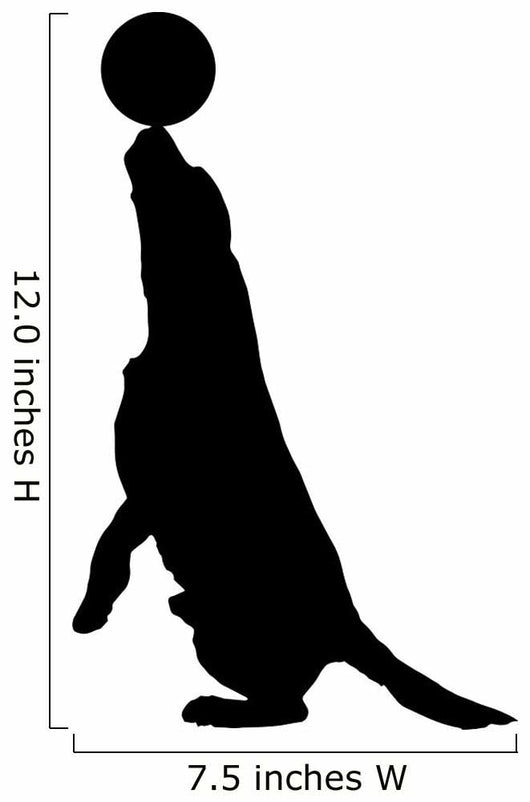 Vector Silhouette Dog Wall Decal