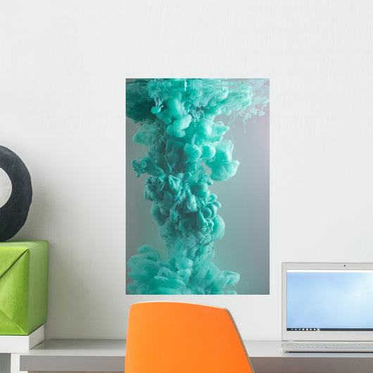 Ink in water. Rainbow of colors. Abstract background. Wall Mural