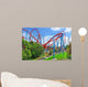 Roller Coaster in funny amusement  park Wall Mural