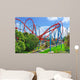 Roller Coaster in funny amusement  park Wall Mural