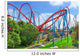 Roller Coaster in funny amusement  park Wall Mural