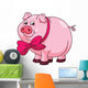 Pig Cartoon Wall Decal