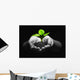 plant in hands Wall Mural