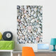 white stones and pebble background Wall Mural