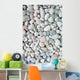 white stones and pebble background Wall Mural