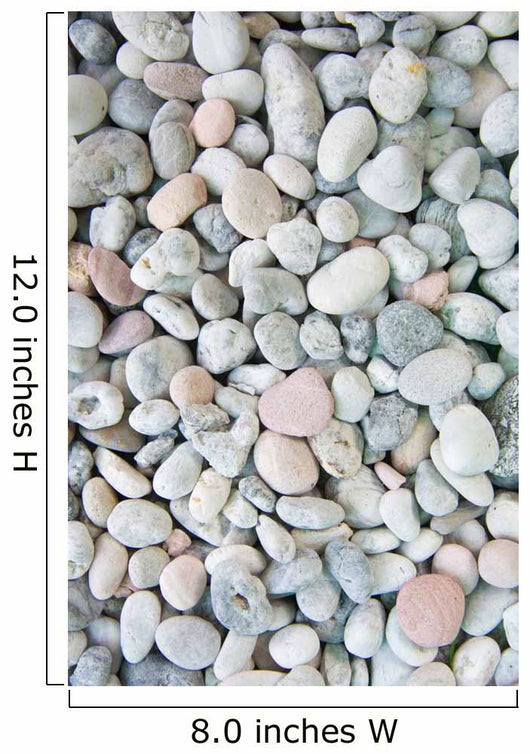 white stones and pebble background Wall Mural
