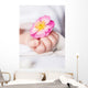 Babyhand Blume Wall Mural
