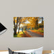 Lake Pathway with Yellow Wall Decal